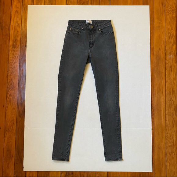 ACNE STUDIOS Pin Tar Straight Leg Gray Jeans - Picture 3 of 12